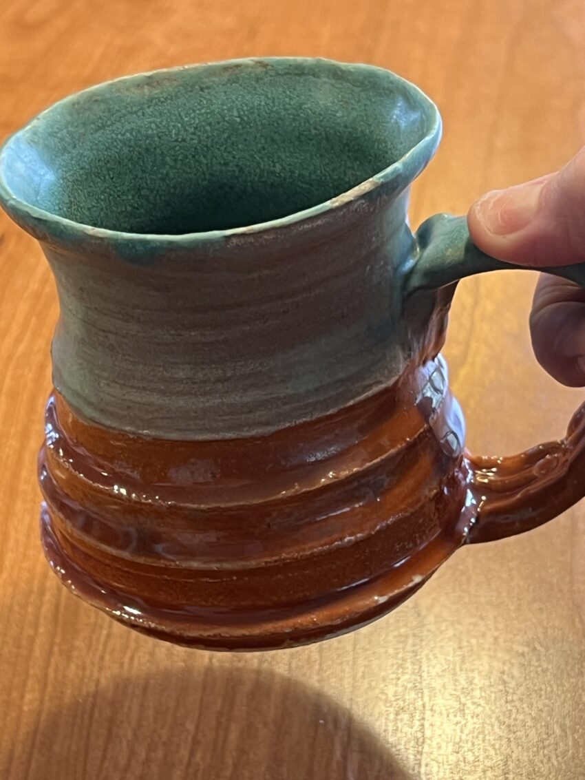 Hand thrown mug